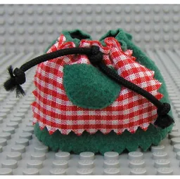 Belville, Skirt, Long, Pinked Edges and Check Print Apron with Pocket / Dark Green
