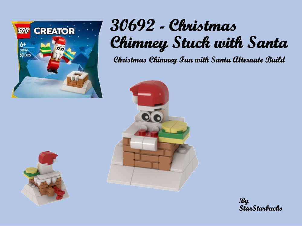 Lego 30692 - Christmas Chimney Stuck with Santa