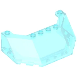 Windscreen 5 x 8 x 2 / Trans-Light Blue