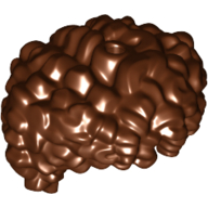 Lego Hair Short Curly / Reddish Brown