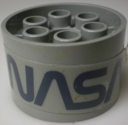 Lego Wheel 20 x 30 Technic with NASA Pattern (Sticker) - Set 1682