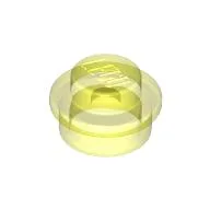 Plate Round 1 x 1 with Solid Stud / Trans-Neon Green