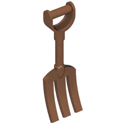 Duplo Pitchfork / Reddish Brown