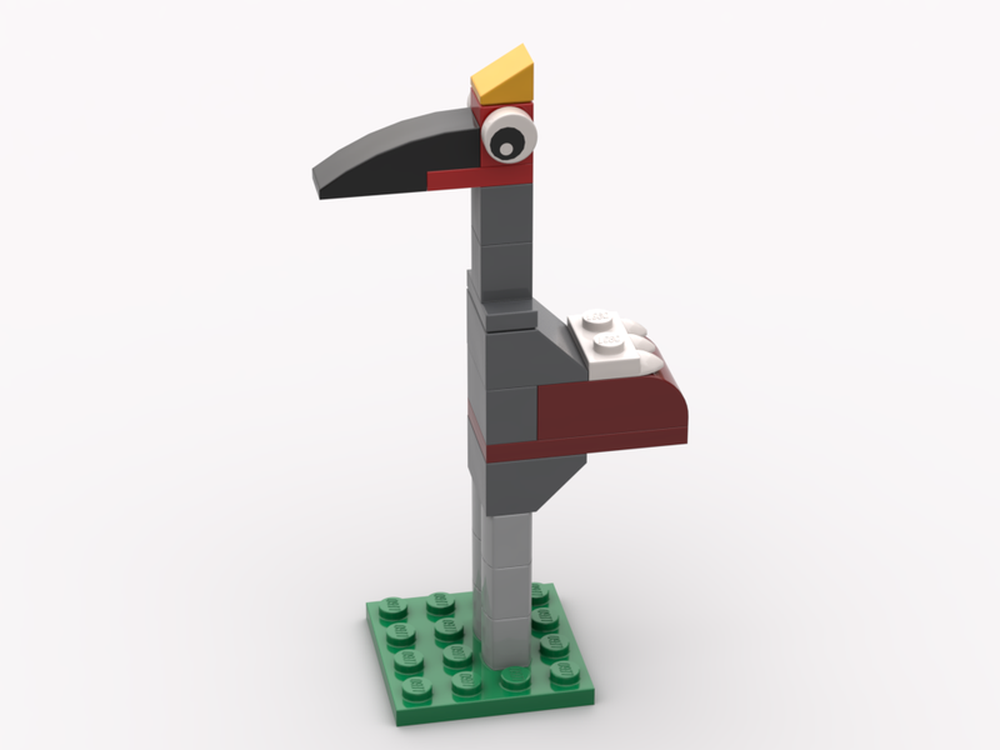 Lego Black Crowned Crane