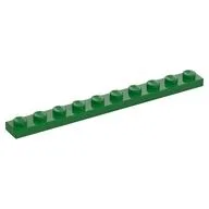 Plate 1 x 10 / Green