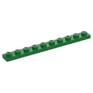 Lego Plate 1 x 10 / Green