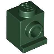 Lego Brick Special 1 x 1 with Headlight / Dark Green
