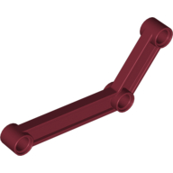 Lego Technic Link 1 x 9 Bent (6 - 4) / Dark Red