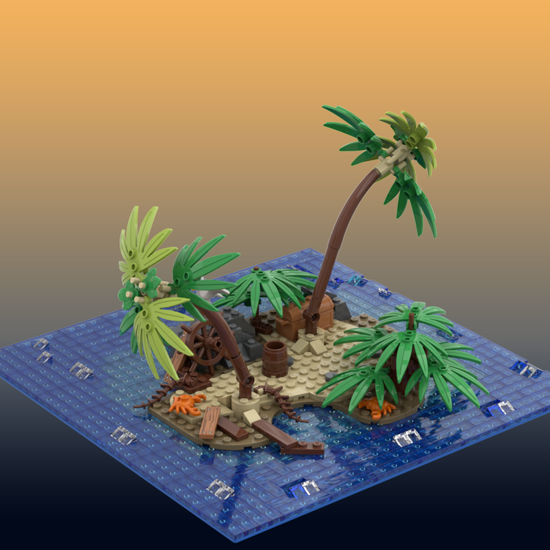 Lego Deserted pirate island