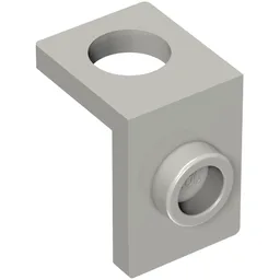 Minifig Neckwear Bracket [One Stud] - Reinforced / Light Bluish Gray