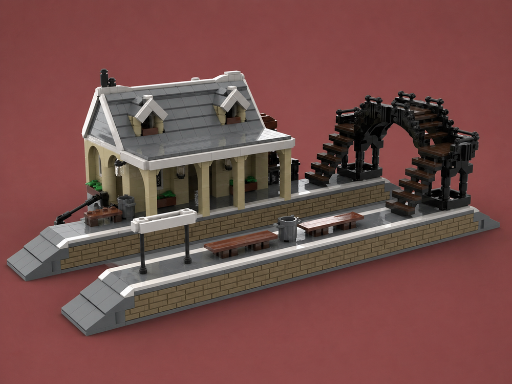Lego 2 Platform Train Station