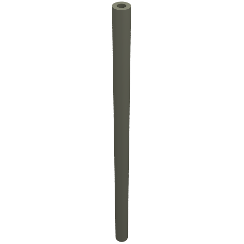 Lego Hose Rigid 3mm D. 8L / 6.4cm / Dark Gray