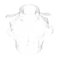 Weapon Mace with Spikes / Opal Trans-Clear