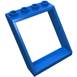 Window 4 x 4 x 3 Roof / Blue