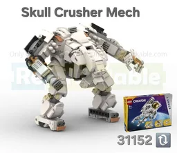 Skull Crusher Battlemech (31152 Space Astronaut alternate build)