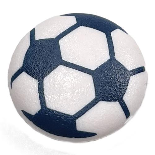 Lego Clikits Icon, Round 2 x 2 Large with Pin, Soccer Ball Print