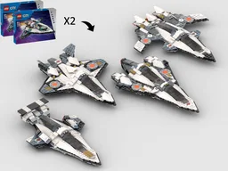 4-in-1 Alternate Builds Bundle - 2 x 60430 Interstellar Spaceship