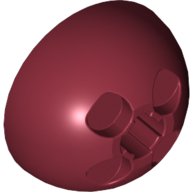 Lego Dome Hemisphere 3 x 3 Ball Turret / Dark Red