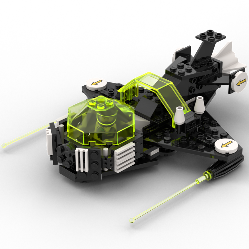 Lego MOC-6887 black speeder