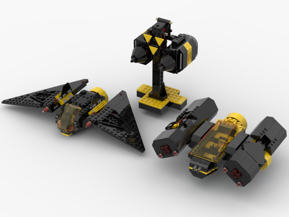 Lego Blacktron custom speeders