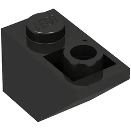 Brick Sloped Inverted 45° 2 x 1 / Black