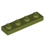 Plate 1 x 4 / Olive Green