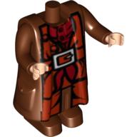 Lego Body Giant, Hagrid, Shirt and Belt Print - with Arms and Light Nougat Moveable Hands / Reddish Brown