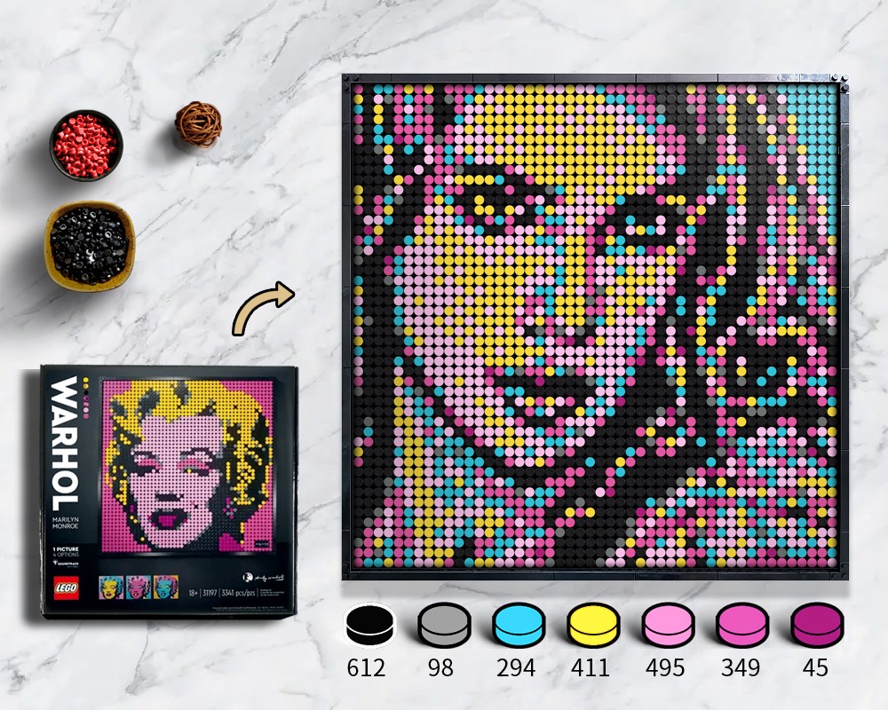 Lego 31197 Black Widow mosaic