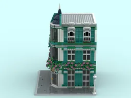 Turquoise Separator Corner Facade