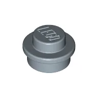 Plate Round 1 x 1 with Solid Stud / Sand Blue