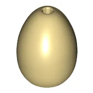 Food Egg with 1.5mm Hole [Plain] / Tan