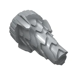 Cone Jagged, Drill Tip / Light Bluish Gray