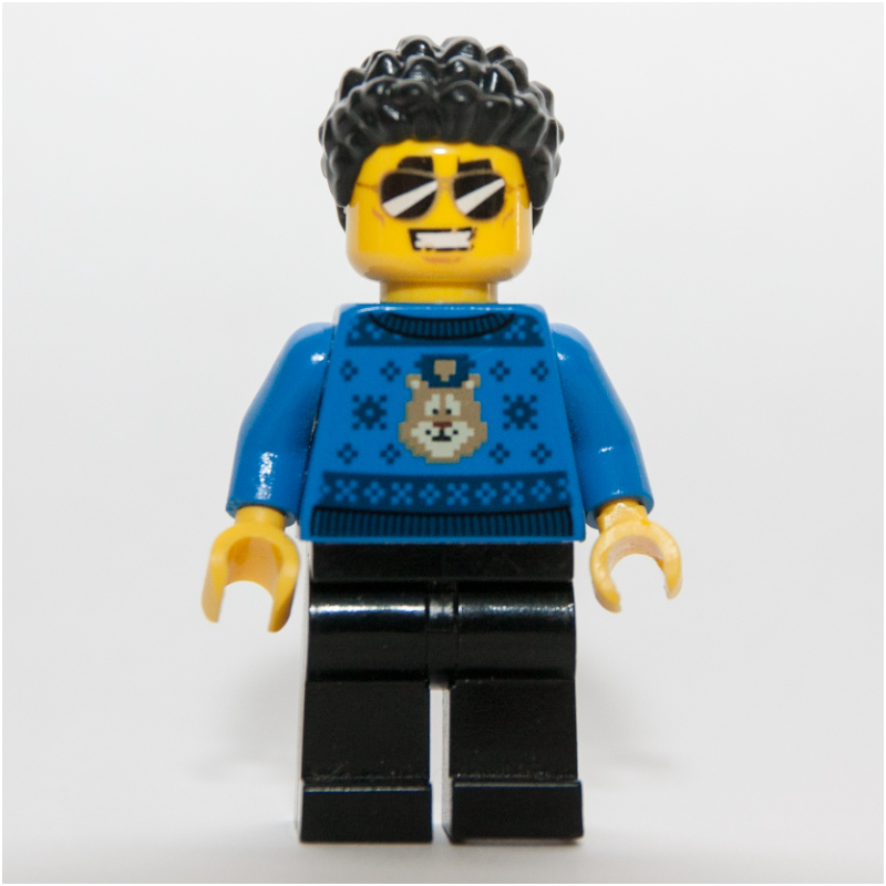 Lego Duke Detain - Blue Christmas Sweater