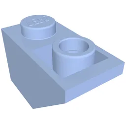 Brick Sloped Inverted 45° 2 x 1 / Royal Blue