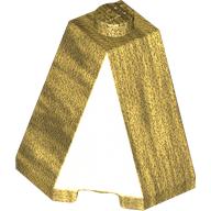 Lego Brick Wedged, Sloped 65° 2 x 2 x 2 Corner / Pearl Gold