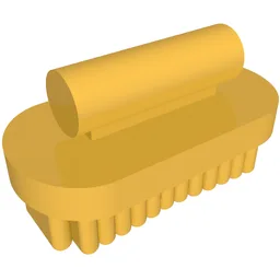 Equipment Animal Grooming Kit Brush Oval, Large / Pearl Gold