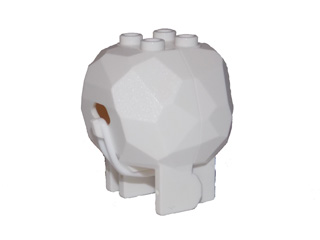 Lego Rock Boulder Hinged with White Rubber Belt Small (15073 / x71)