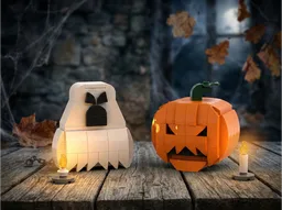Halloween decor: Pumpkin & Ghost