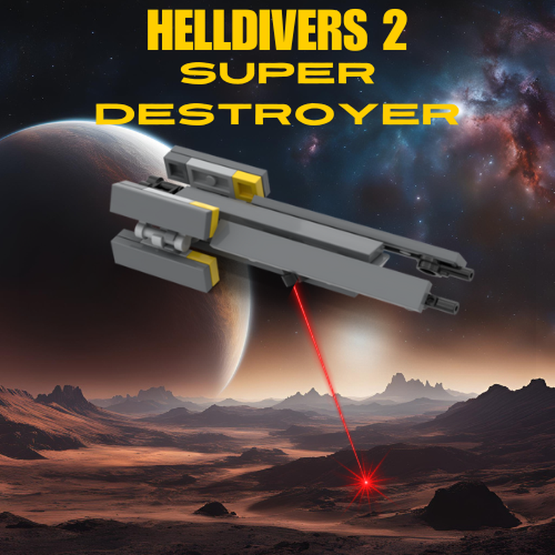 Lego Helldivers 2 Super-Destroyer Miniscale