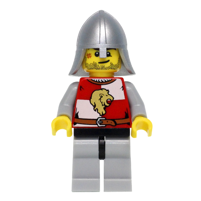 Lego Lion Knight, Helmet, Stubble and Scar