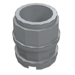 Barrel 2 x 2 x 2 / Light Bluish Gray