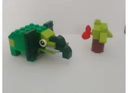 Green Elephant with a tree.