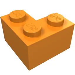 Brick 2 x 2 Corner / Orange