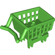 Lego Equipment Shopping Cart / Bright Green