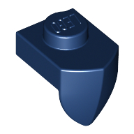 Lego Plate Special 1 x 1 with Vertical Tooth / Dark Blue
