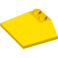 Lego Brick Sloped 45° 3 x 4 Double / 33° / Yellow