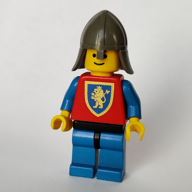 Lego Knight (Crusader Lion) - Blue Legs, Neck Protector
