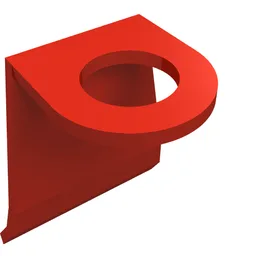 Minifig Neckwear Cape [Plastic] / Red