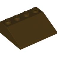 Lego Brick Sloped 33° 3 x 4 / Dark Brown