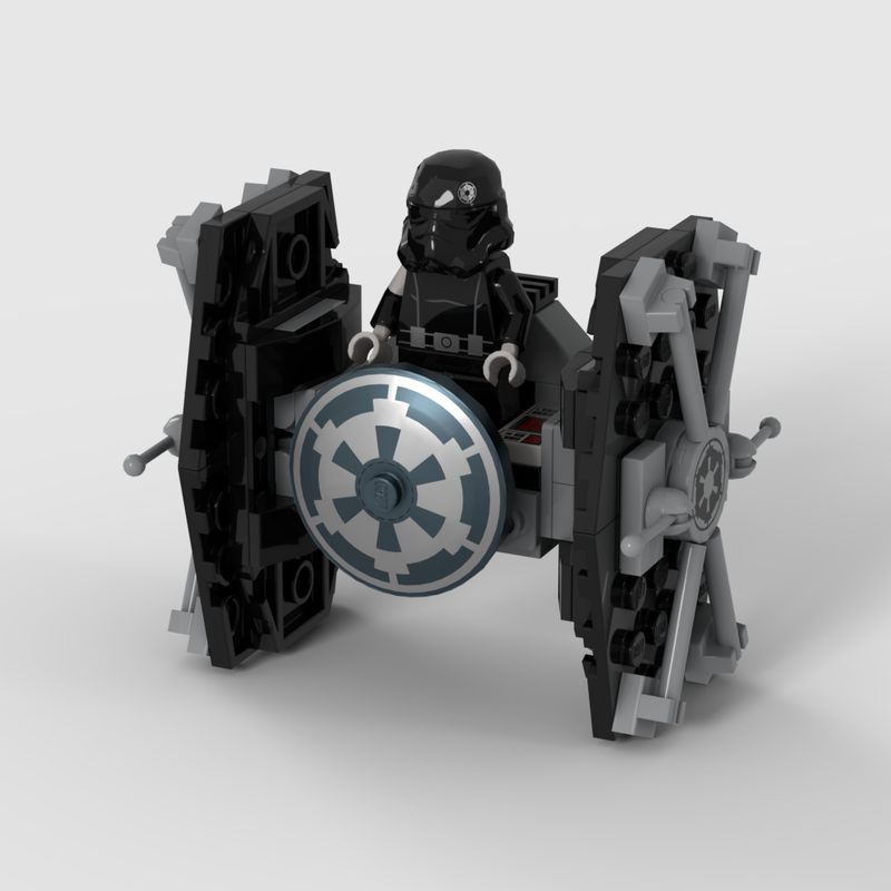 Lego Mini tie fighter with minfigure